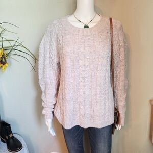 John + Jenn Women's Cable Knit Sweater